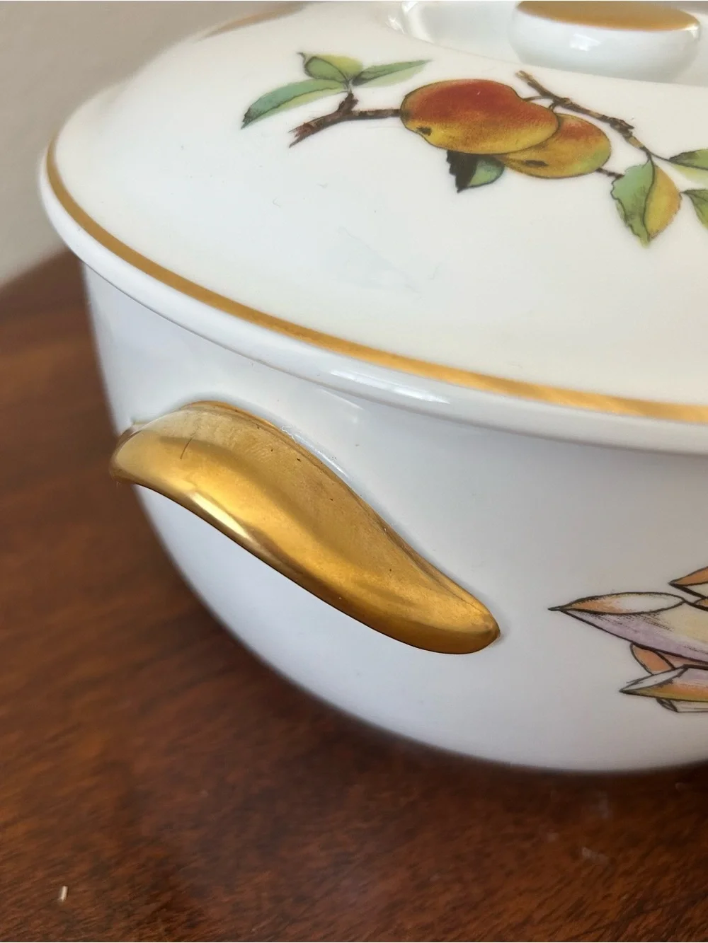 Vintage Royal Worcester Evesham 1 Qt Covered Casserole – Asparagus & Chestnut